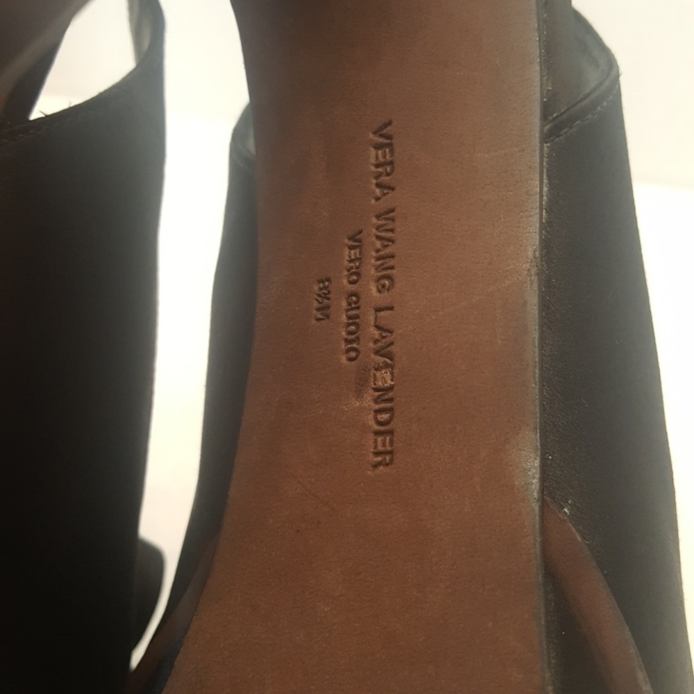 Vera Wang Lavender Black Zohar Slimback Pumps - Picture 6 of 8